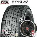 【新品国産4穴100車】 スタッドレスタイヤ ホイール4本セット 185/65R15 ヨコハマ アイスガード シックスIG60 レアマイスター LMスポーツRS10(グロスブラックリムポリッシュ) 15インチ(送料無料)