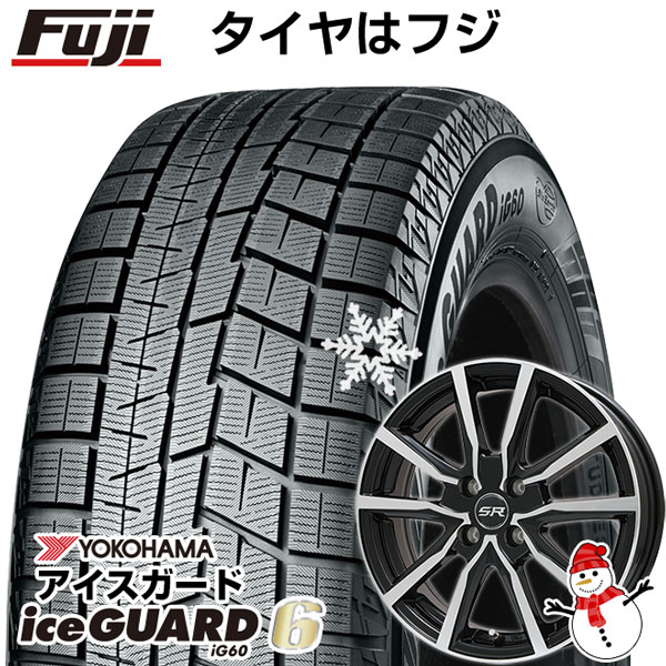 【新品国産5穴100車】 スタッドレスタイヤ ホイール4本セット 195/65R15 ヨコハマ アイスガード シックスIG60 ブランドル N52BP 15インチ(送料無料)