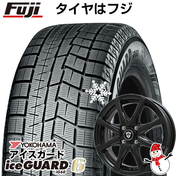 【新品】E13ノート用 スタッドレスタイヤ ホイール4本セット 185/60R16 ヨコハマ アイスガード シックスIG60 ブランドル KF25B 16インチ(送料無料)