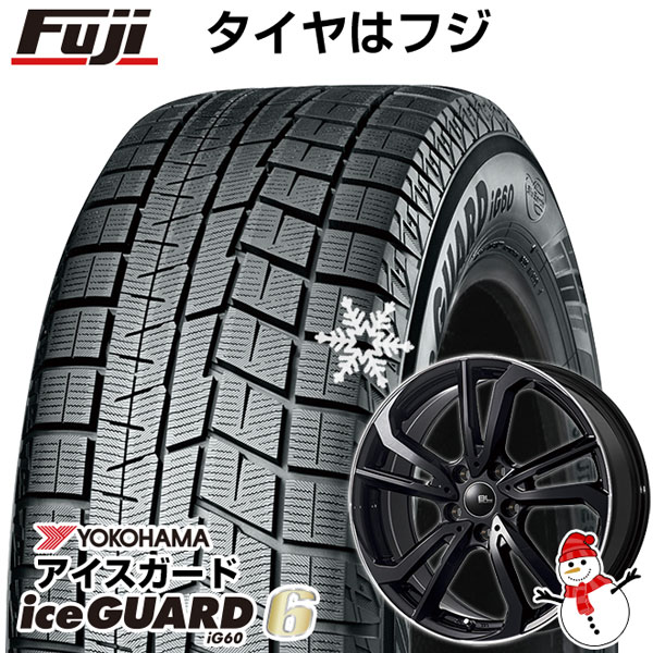 【新品】シエンタ 2022- スタッドレスタイヤ ホイール4本セット 185/65R15 ヨコハマ アイスガード シックスIG60 ブランドルライン レツィオ ブラックリムポリッシュ 15インチ(送料無料)