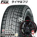 【新品国産4穴100車】 スタッドレスタイヤ ホイール4本セット 185/60R16 ヨコハマ アイスガード シックスIG60 レアマイスター CS-V6(グロスブラック/レッドライン) 16インチ(送料無料)