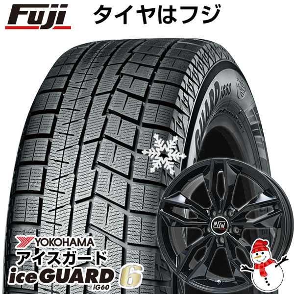 【新品】輸入車用 ベンツAクラス（W177） スタッドレスタイヤ ホイール4本セット 205/55R17 ヨコハマ アイスガード シックスIG60 MSW by OZ Racing MSW 71(グロスブラック) 17インチ(送料無料)