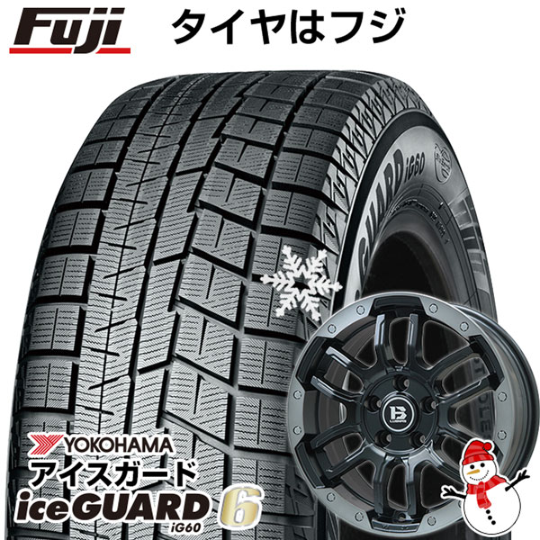 【新品】輸入車用 レネゲード スタッドレスタイヤ ホイール4本セット 215/60R17 ヨコハマ アイスガード シックスIG60 ビッグウエイ B-LUGNAS FRD 17インチ(送料無料)