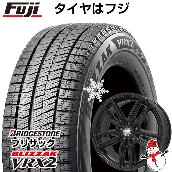 【新品】輸入車用 BMW 4シリーズ（G22/G23） スタッドレスタイヤ ホイール4本セット 225/45R18 ブリヂストン ブリザック VRX2 ケレナーズ ケレナーズJr GF5(マットブラック) 18インチ(送料無料)