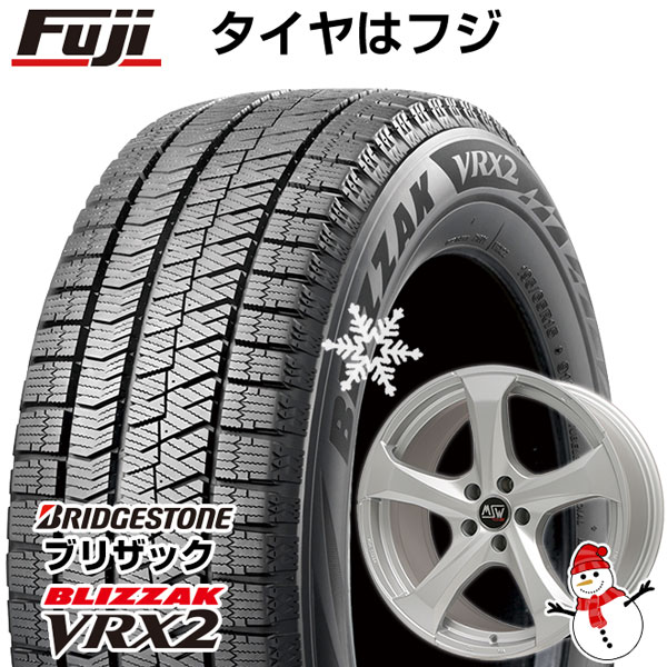 【新品】輸入車用 MINI（F60） スタッドレスタイヤ ホイール4本セット 225/50R18 ブリヂストン ブリザック VRX2 MSW by OZ Racing MSW 47(フルシルバー) 18インチ(送料無料)