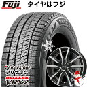 【新品国産4穴100車】 スタッドレスタイヤ ホイール4本セット 195/65R15 ブリヂストン ブリザック VRX2 ブランドル N52BP 15インチ(送料無料)