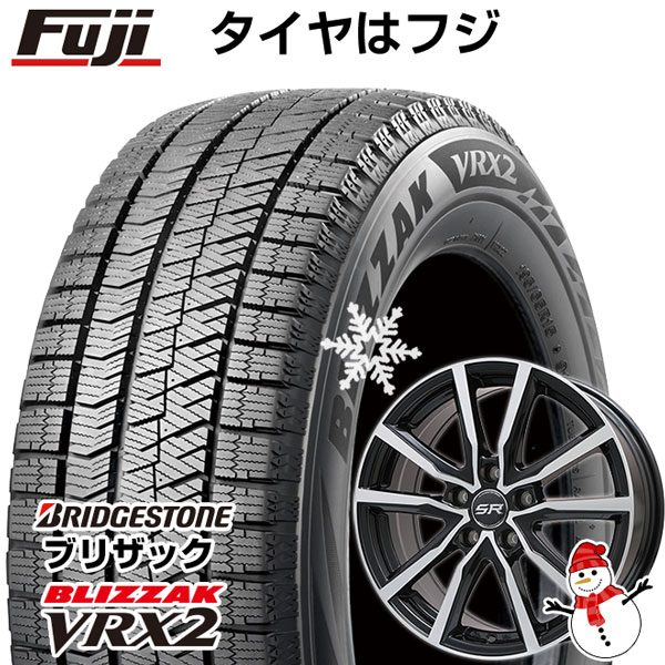 【新品国産5穴114.3車】 スタッドレスタイヤ ホイール4本セット 205/60R16 ブリヂストン ブリザック VRX2 ブランドル N52BP 16インチ(送料無料)