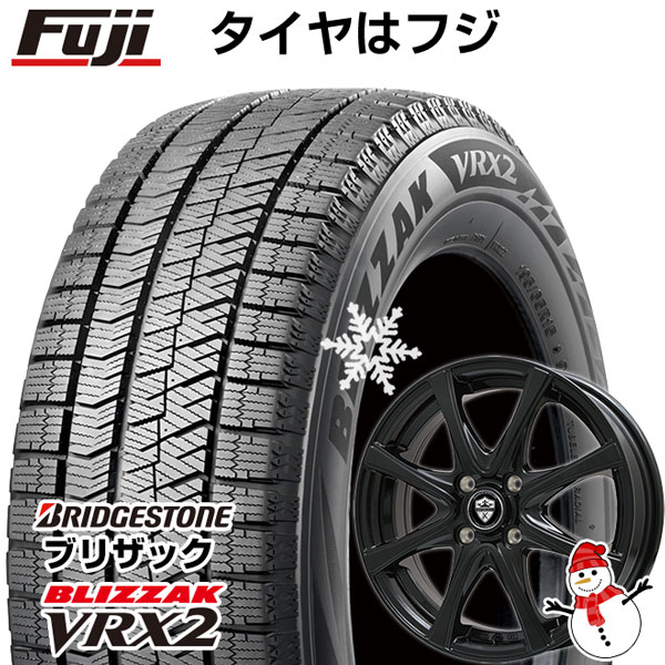 【新品国産4穴100車】 スタッドレスタイヤ ホイール4本セット 175/65R15 ブリヂストン ブリザック VRX2 ブランドル KF25B 15インチ(送料無料)