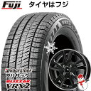 タフト ソリオ スタッドレスタイヤ ホイール4本セット 165/65R15 ブリヂストン ブリザック VRX2 ブランドルライン レツィオ ブラックリムポリッシュ 15インチ(送料無料)