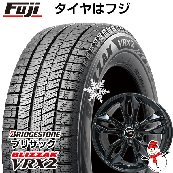 【新品】輸入車用 ベンツAクラス（W177） スタッドレスタイヤ ホイール4本セット 205/55R17 ブリヂストン ブリザック VRX2 MSW by OZ Racing MSW 71(グロスブラック) 17インチ(送料無料)