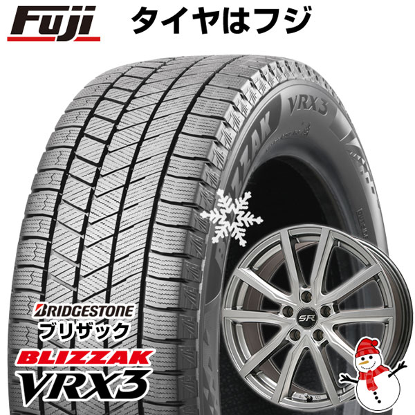 6/5限定!エントリーでポイント最大44倍! 【新品国産5穴100車】 スタッドレスタイヤ ホイール4本セット 225/55R17 ブリヂストン ブリザック VRX3 ブランドル N52 17インチ(送料無料)