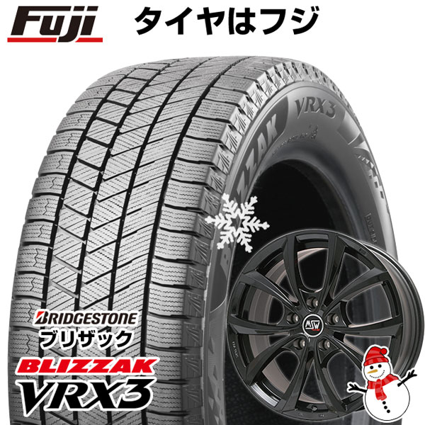 【新品】輸入車用 MINI（F60） スタッドレスタイヤ ホイール4本セット 225/55R17 ブリヂストン ブリザック VRX3 MSW by OZ Racing MSW 27(グロスブラック) 17インチ(送料無料)