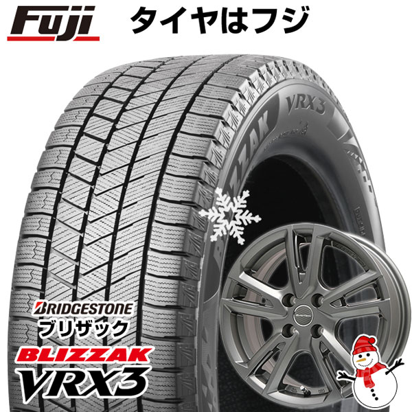 【新品】輸入車用 プジョー2008 2020- スタッドレスタイヤ ホイール4本セット 215/65R16 ブリヂストン ブリザック VRX3 ユーロテック ガヤ ソリ(マットチタニウム) 16インチ(送料無料)