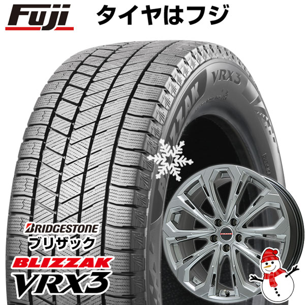 【新品国産5穴114.3車】 スタッドレスタイヤ ホイール4本セット 215/55R16 ブリヂストン ブリザック VRX3 ビッグウエイ レイシーン プラバ5X(クロームハイパーシルバー) 16インチ(送料無料)