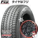 【新品】ジムニー スタッドレスタイヤ ホイール4本セット 175/80R16 ブリヂストン ブリザック DM-V3 DMV3 レアマイスター LMG モンタグナ(マットブラック/レッドリム) 16インチ(送料無料)