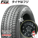 【新品】ジムニー スタッドレスタイヤ ホイール4本セット 175/80R16 ブリヂストン ブリザック DM-V3 DMV3 レアマイスター LMG OFF-STYLE(グロスブラック/イエローリム) 16インチ(送料無料)