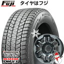 【新品】ジムニー スタッドレスタイヤ ホイール4本セット 175/80R16 ブリヂストン ブリザック DM-V3 DMV3 ビッグウエイ B-LUGNAS FRD(ブラックポリッシュ/ブラッククリア) 16インチ(送料無料)