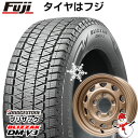 【新品】ジムニー スタッドレスタイヤ ホイール4本セット 175/80R16 ブリヂストン ブリザック DM-V3 DMV3 レアマイスター LMG OFF-STYLE(マットゴールド) 16インチ(送料無料)