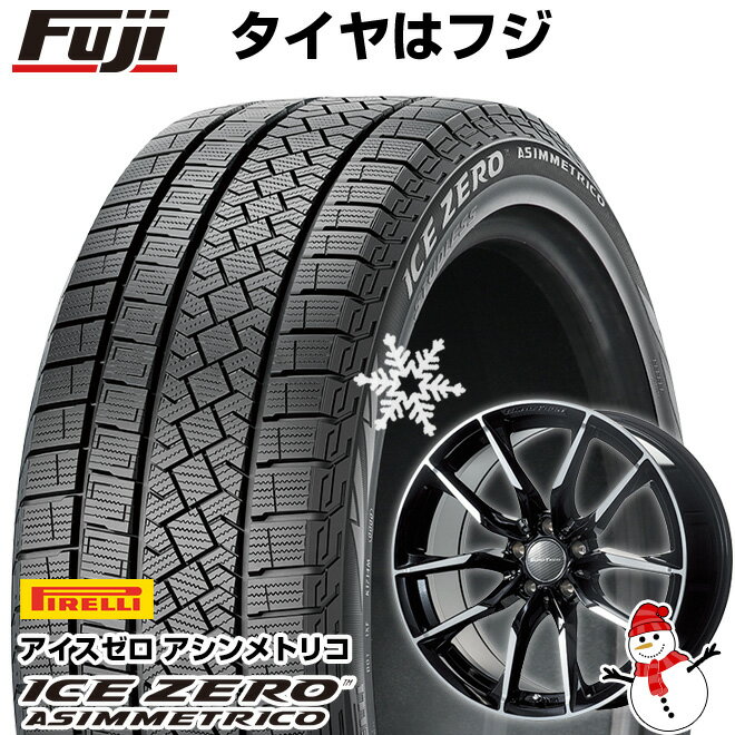 【新品】輸入車用 ベンツGLE（W167） スタッドレスタイヤ ホイール4本セット 255/50R19 ピレリ ウィンター アイスゼロアシンメトリコ ユーロテック GL-LINE(ブラックポリッシュ) 19インチ(送料無料)