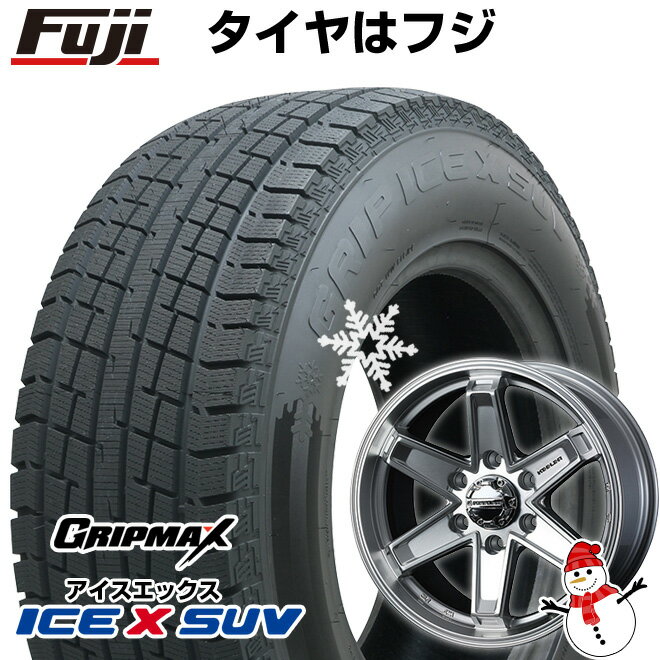 ランクル300 スタッドレスタイヤ ホイール4本セット 275/65R18 グリップマックス アイスX SUV BSW ブラックサイドウォール(限定2022年製) ウェッズ ウェッズアドベンチャー キーラー タクティクス トヨタ車専用 18インチ(送料無料)