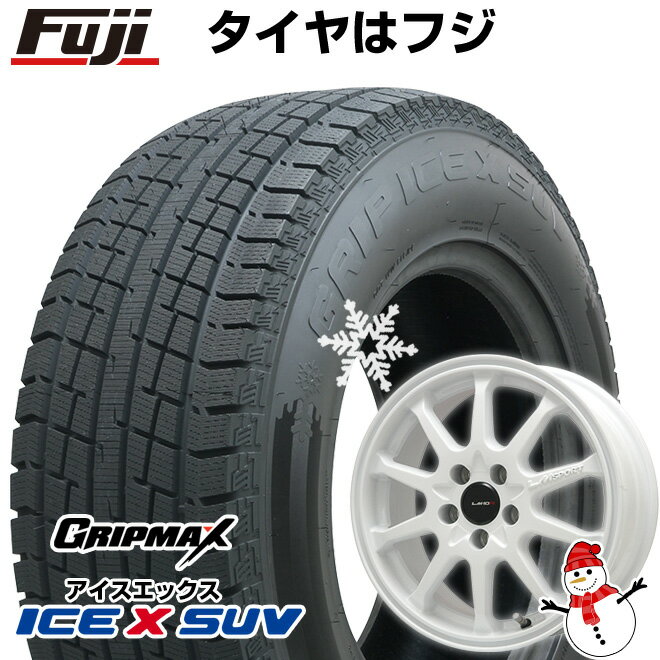 【新品国産5穴114.3車】 スタッドレスタイヤ ホイール4本セット 215/70R16 グリップマックス アイスX SUV BSW ブラックサイドウォール(限定2022年製) レアマイスター LMスポーツLM-10R 16インチ(送料無料)