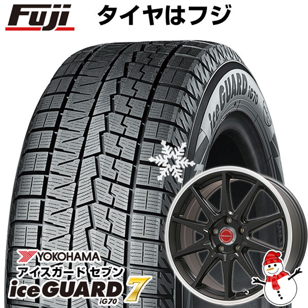 【パンク保証付き】【新品国産5穴100車】 スタッドレスタイヤ ホイール4本セット 225/40R18 ヨコハマ アイスガード セブンIG70 レアマイスター LMスポーツRS10 18インチ(送料無料)