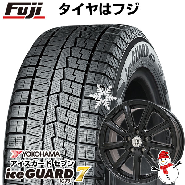 【パンク保証付き】【新品国産5穴114.3車】 スタッドレスタイヤ ホイール4本セット 225/45R18 ヨコハマ アイスガード セブンIG70 ブランドル E05B 18インチ(送料無料)