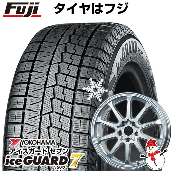 【パンク保証付き】【新品国産5穴100車】 スタッドレスタイヤ ホイール4本セット 225/40R18 ヨコハマ アイスガード セブンIG70 レアマイスター LMスポーツLM-10R 18インチ(送料無料)