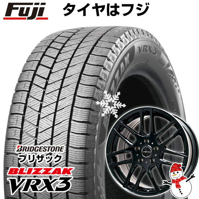 【新品】輸入車用 ベンツCクラス（W206） スタッドレスタイヤ ホイール4本セット 225/50R17 ブリヂストン ブリザック VRX3 ビッグウエイ EURO AFG(グロスブラック/リムポリッシュ) 17インチ(送料無料)