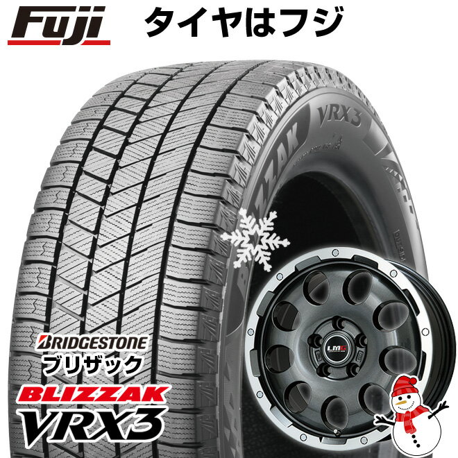 【新品国産5穴114.3車】 スタッドレスタイヤ ホイール4本セット 235/55R18 ブリヂストン ブリザック VRX3 レアマイスター LMG CS-9 ガンメタリムポリッシュ 18インチ(送料無料)