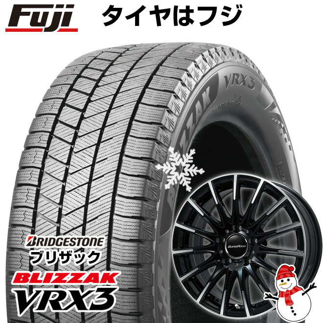 【新品】輸入車用 ベンツGLA（X156） スタッドレスタイヤ ホイール4本セット 215/60R17 ブリヂストン ブリザック VRX3 ユーロアクシス エアフルト(ブラックポリッシュ) 17インチ(送料無料)