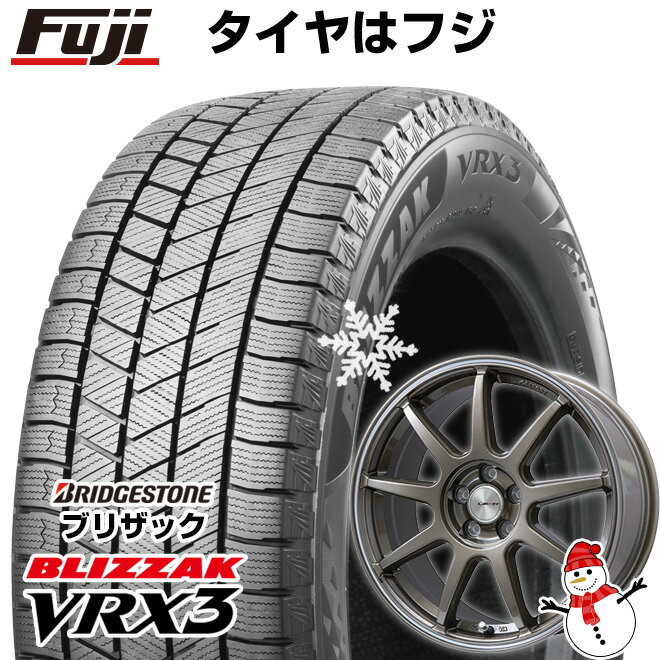 【新品国産5穴100車】 スタッドレスタイヤ ホイール4本セット 225/55R18 ブリヂストン ブリザック VRX3 レアマイスター LMスポーツLM-QR ブロンズ/ラインポリッシュ 18インチ(送料無料)