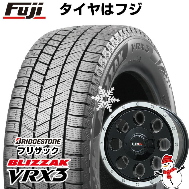 【新品】アルファード/ヴェルファイア等 スタッドレスタイヤ ホイール4本セット 215/65R16 ブリヂストン ブリザック VRX3 レアマイスター LMG CS-8 グロスブラック/リムポリッシュ 16インチ(送料無料)