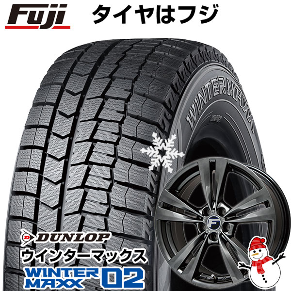 【新品】50系プリウス用 スタッドレスタイヤ ホイール4本セット 215/45R17 ダンロップ ウインターマックス 02 WM02 レアマイスター L-Fラウンジ(平座ナット仕様) 17インチ(送料無料)