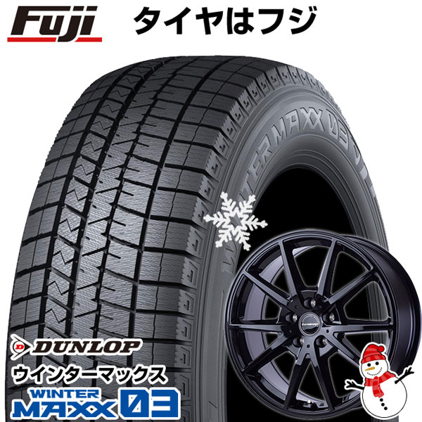 【パンク保証付き】【新品】輸入車用 MINI（F54 JCW） スタッドレスタイヤ ホイール4本セット 225/40R18 ダンロップ ウインターマックス 03 WM03 ユーロデザイン スウィンドン 18インチ(送料無料)