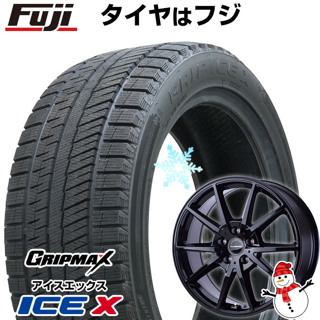 【新品】輸入車用 MINI（F54 JCW） スタッドレスタイヤ ホイール4本セット 225/40R18 グリップマックス アイスX BSW ブラックサイドウォール(限定) ユーロデザイン スウィンドン 18インチ(送料無料)