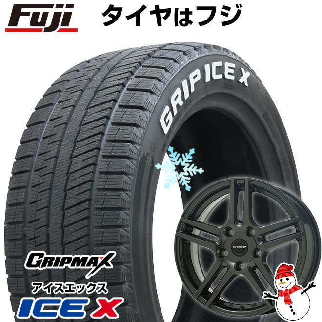 【新品】輸入車用 MINI（F60） スタッドレスタイヤ ホイール4本セット 205/65R16 グリップマックス アイスX RWL ホワイトレター(限定) ユーロデザイン アイガー 16インチ(送料無料)