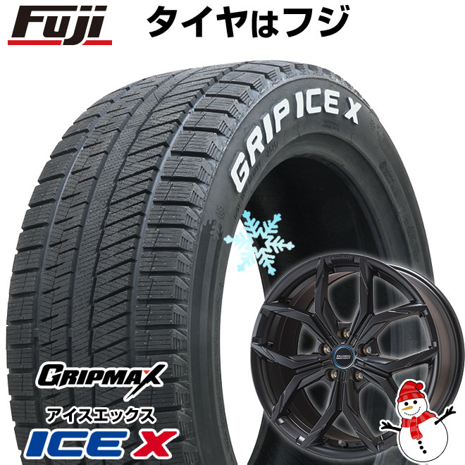 【新品】輸入車用 MINI（F60） スタッドレスタイヤ ホイール4本セット 205/65R16 グリップマックス アイスX RWL ホワイトレター(限定) ケレナーズスポーツ ミュンヘンII(マットブラック) 16インチ(送料無料)