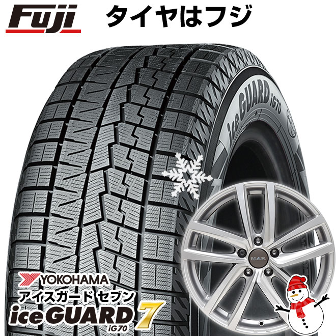 【パンク保証付き】【新品】輸入車用 アウディA1（GB） スタッドレスタイヤ ホイール4本セット 215/45R17 ヨコハマ アイスガード7 セブンIG70 MAK ドレスデン 17インチ(送料無料)