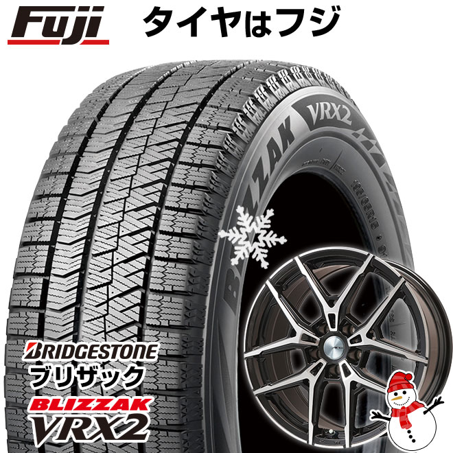 【新品】輸入車用 MINI（F56/F55/F57） スタッドレスタイヤ ホイール4本セット 195/55R16 ブリヂストン ブリザック VRX2 ビッグウエイ AFG VX(ブラックポリッシュ) 16インチ(送料無料)