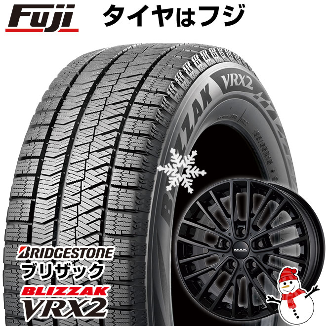 【新品】輸入車用 MINI（J01） スタッドレスタイヤ ホイール4本セット 195/60R16 ブリヂストン ブリザック VRX2 MAK チェルシー 16インチ(送料無料)