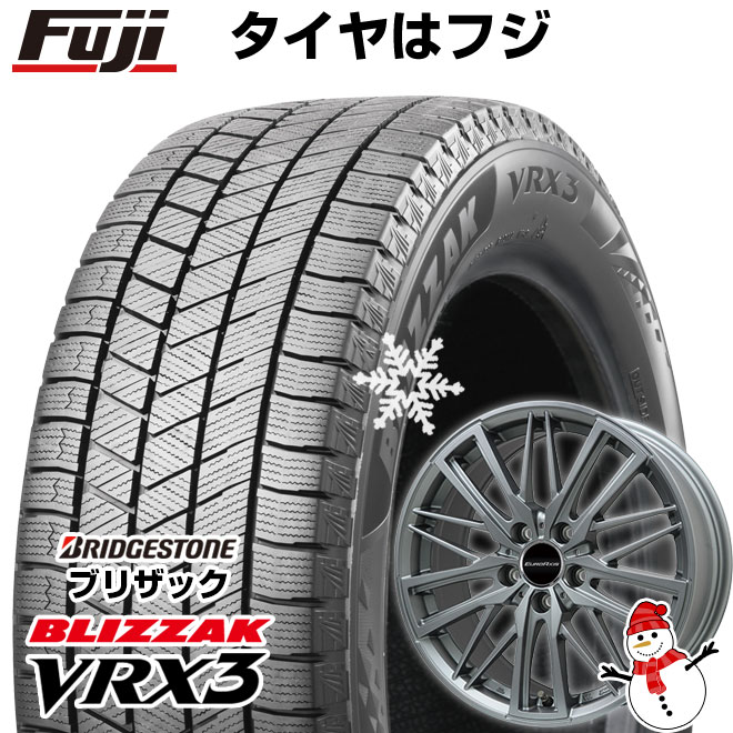 【新品】輸入車用 アウディTT（FV） スタッドレスタイヤ ホイール4本セット 245/40R18 ブリヂストン ブリザック VRX3 ユーロアクシス ガヤW5(マットチタニウム) 18インチ(送料無料)