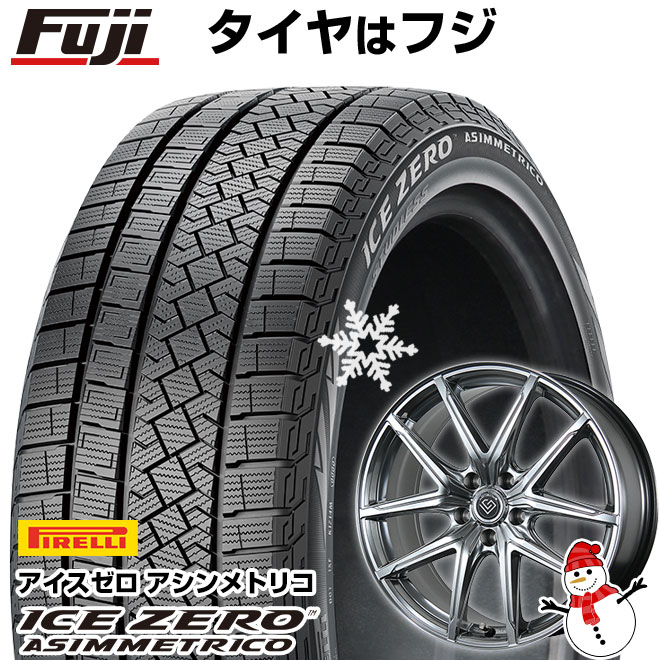 【新品】レクサスIS 2020/11- スタッドレスタイヤ ホイール4本セット 235/45R18 ピレリ ウィンター アイスゼロアシンメトリコ トピー ロンギヌス RE-X トヨタ・レクサス車専用 8J 18インチ(送料無料)