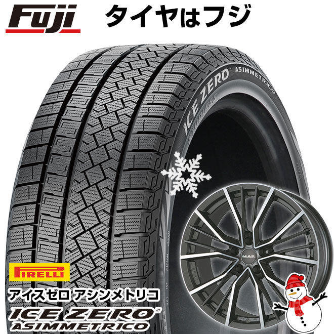 【新品】輸入車用 アウディQ3（8U） スタッドレスタイヤ ホイール4本セット 235/50R18 ピレリ ウィンター アイスゼロアシンメトリコ MAK ユニオン 18インチ(送料無料)