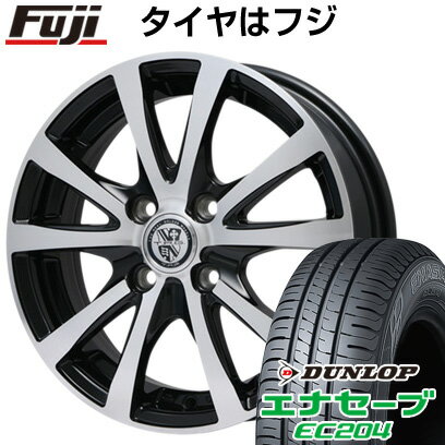 【新品国産4穴100車】 夏タイヤ ホイール4本セット 185/65R14 ダンロップ エナセーブ EC204 ビッグウエイ TRG バーン XP 14インチ(送料無料)