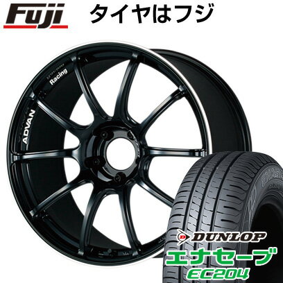 【新品国産車用5穴100】 夏タイヤ ホイール4本セット 215/45R17 ダンロップ エナセーブ EC204 ヨコハマ アドバンレーシング RZII 17インチ(送料無料)