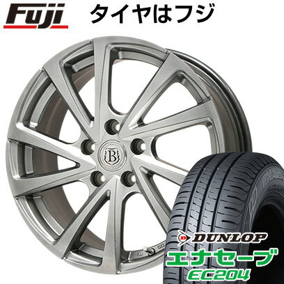 【新品国産5穴100車】 夏タイヤ ホイール4本セット 205/55R16 ダンロップ エナセーブ EC204 ブランドル E04 16インチ(送料無料)