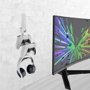 ゲームコントローラー収納ラック ブラック コントローラー スタンド 置いたまま充電可能 卓上 ヘッドホンスタンド 組み立て簡単 PS/Xbox/Switch(3)