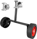 芝刈り機 補助ホイール ホイール 草刈り機 取り付け 金具付き 柔軟性 草刈機補助ホイール 草刈り機用(4)