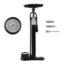 自転車空気入れ フロアポンプ 仏式 米式 英式バルブ対応 エアゲージ付 携帯用 ミニフロアポンプ 自転車 ポンプ コンパクト エアーポンプ 自転車ポンプ 軽量